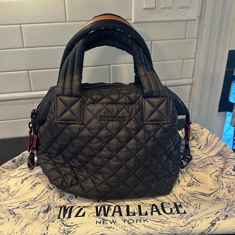MZ Wallace Black Quilted Small Sutton